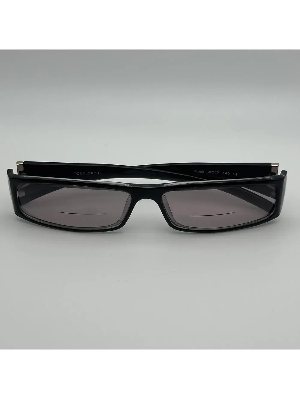 Tony Capri Black Rectangular Prescription Sunglasses Frames